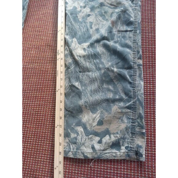 JERZEES Outdoors Camo Overalls Size 40 Mossy Oak Hunting Bibs Workwear Vtg - Picture 8 of 10